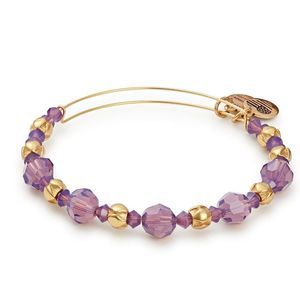 Alex and Ani Passion Swarovski Beaded Bangle - Shiny Gold Finish
